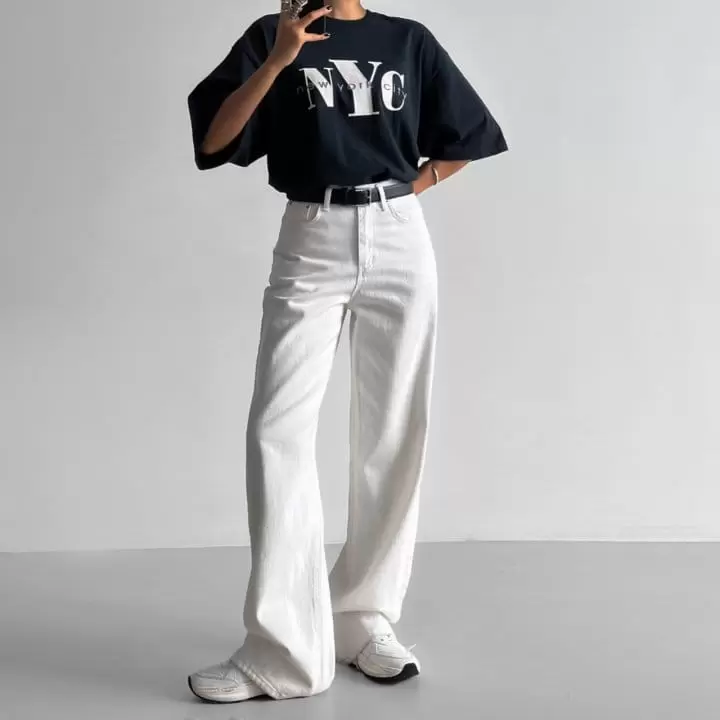 Paper Moon - Korean Women Fashion - #womensfashion - NYC vintage print t - shirt