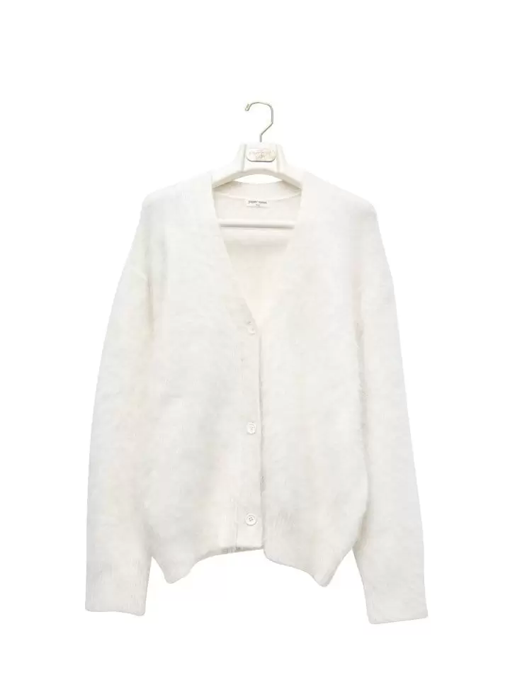 Paper Moon - Korean Women Fashion - #momslook - LUX mink angora oversized knit cardigan - 4