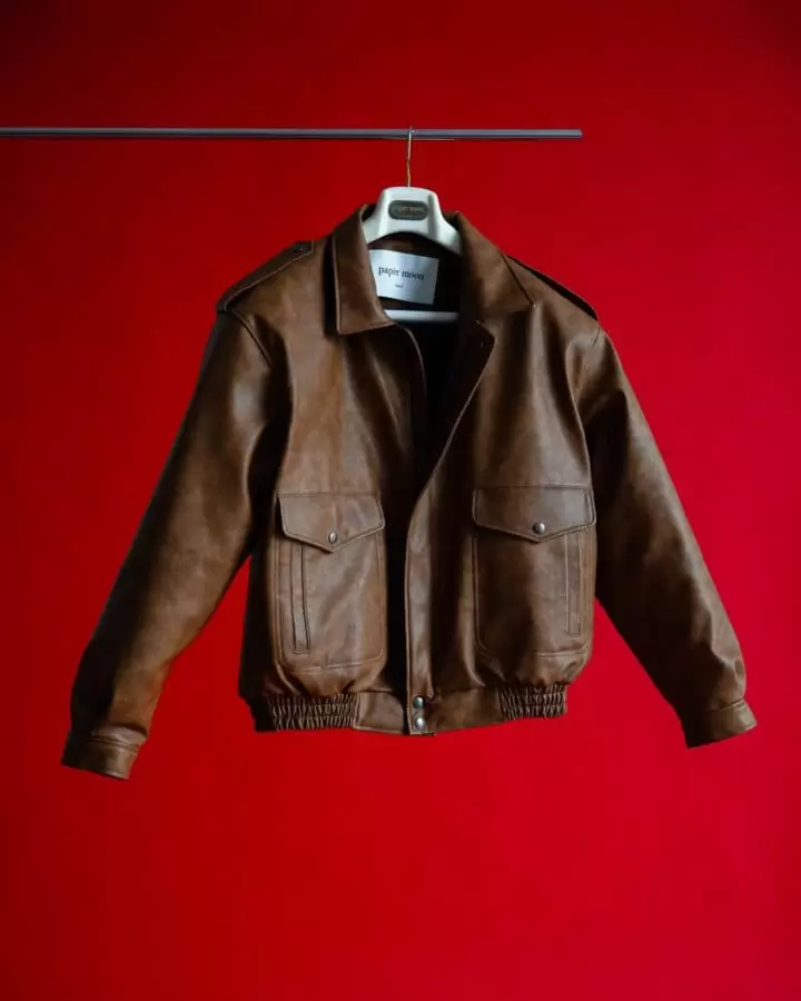 Paper Moon - Korean Women Fashion - #womensfashion - Washed Vegan L A1RMAN Flight Jacket - 2