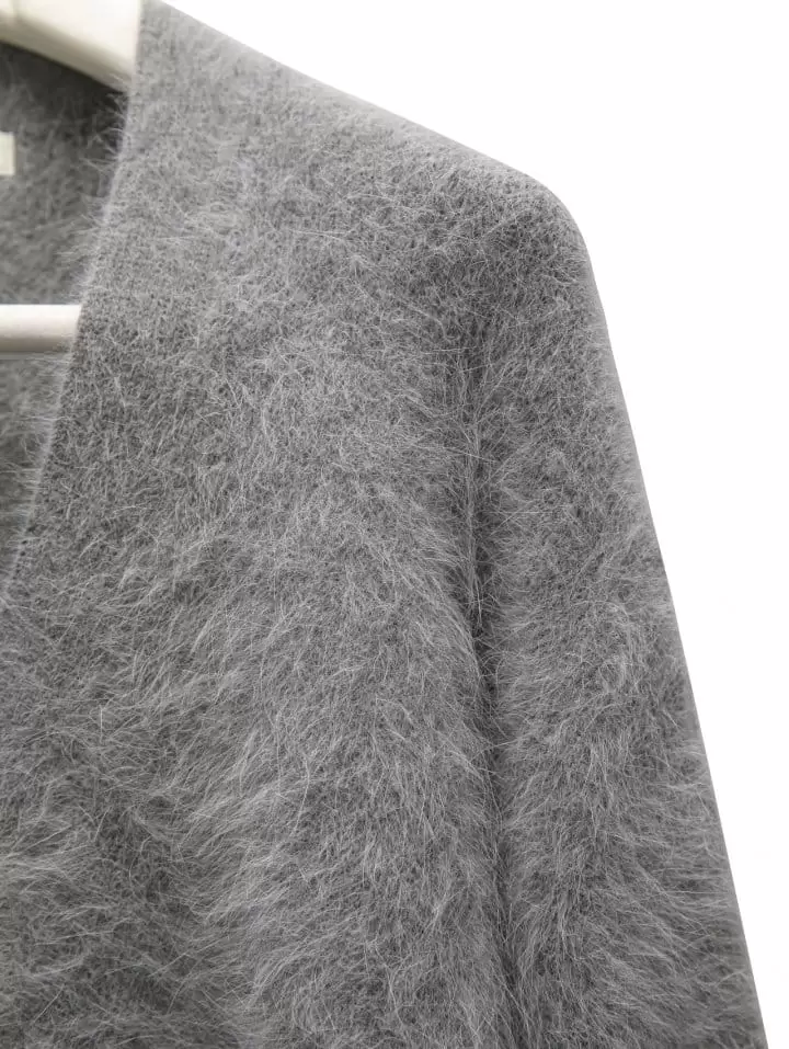 Paper Moon - Korean Women Fashion - #womensfashion - LUX Mink Angora Oversized Knit Cardigan - 5