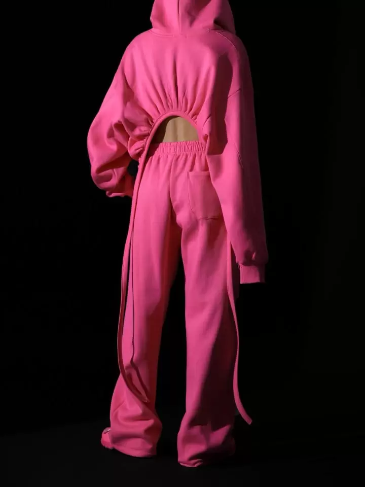 Paper Moon - Korean Women Fashion - #momslook - Stitch Detail Banded Cozy Pants - 4