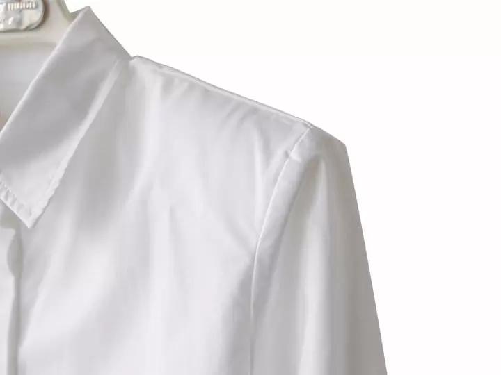 Paper Moon - Korean Women Fashion - #womensfashion - LUX Shoulder Pad Cropped Button Down Shirt - 6