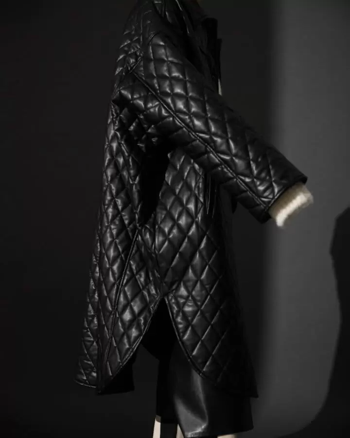 Paper Moon - Korean Women Fashion - #womensfashion - Vgan L Quilted Padded Snap Button Coat 