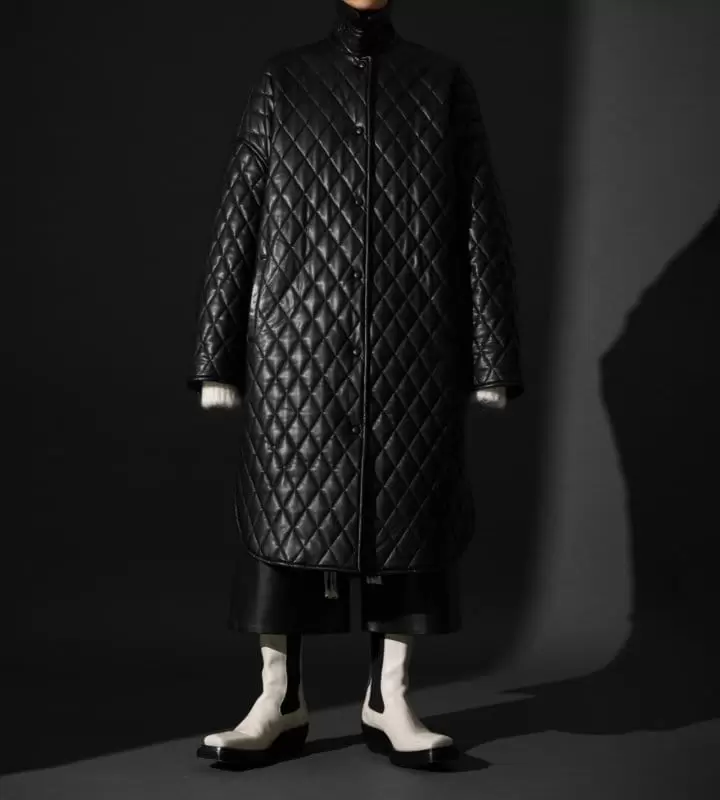 Paper Moon - Korean Women Fashion - #womensfashion - Vgan L Quilted Padded Snap Button Coat  - 3