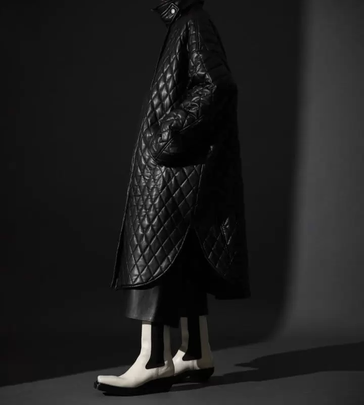 Paper Moon - Korean Women Fashion - #womensfashion - Vgan L Quilted Padded Snap Button Coat  - 5