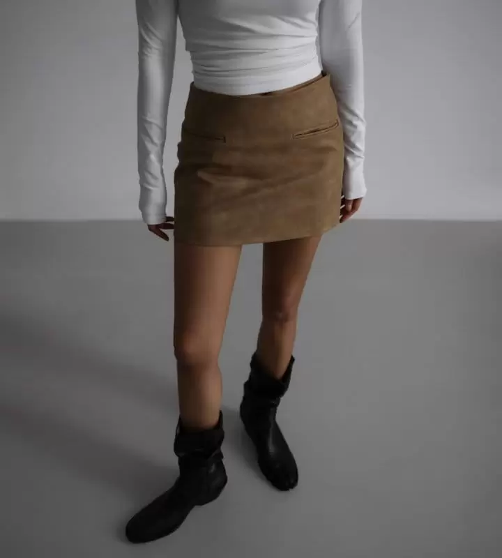 Paper Moon - Korean Women Fashion - #womensfashion -  Pocket Detail S Mini Skirt  - 2