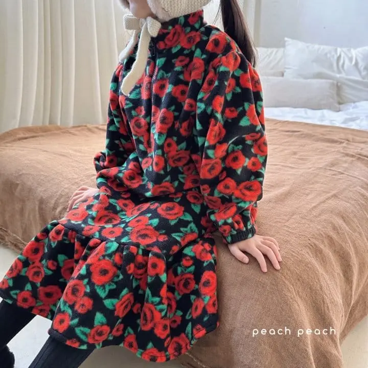 Peachpeach - Korean Children Fashion - #childofig - Rose One-Piece - 11