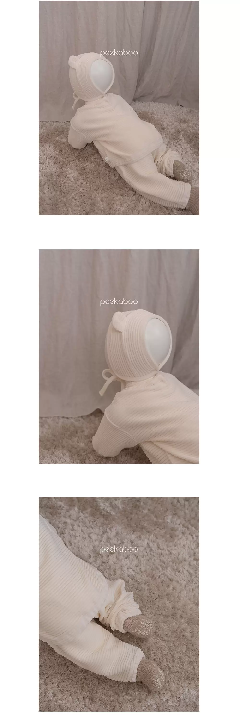 Peekaboo - Korean Baby Fashion - #onlinebabyshop - Vello Baby Top Bottom Set - 7