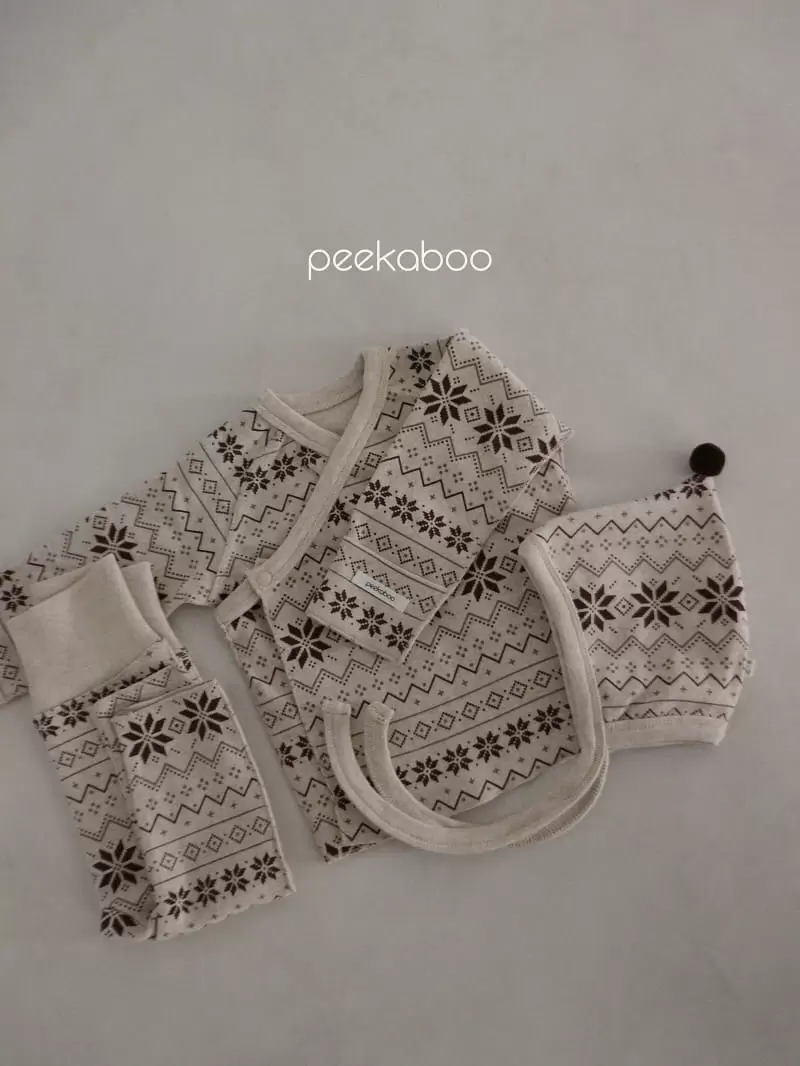 Peekaboo - Korean Baby Fashion - #smilingbaby - Mas Bonnet Set - 5