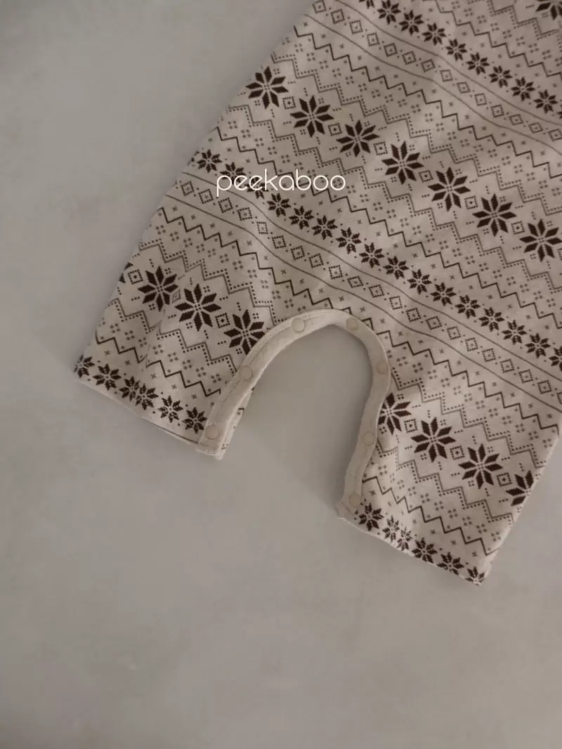 Peekaboo - Korean Baby Fashion - #onlinebabyshop - Thick Mas Body Suit - 4