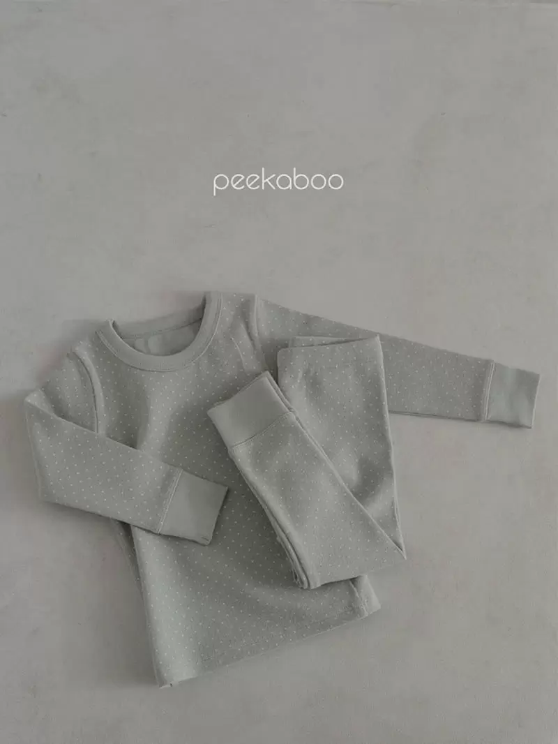 Peekaboo - Korean Children Fashion - #childofig - Dot Top Bottom Set - 7