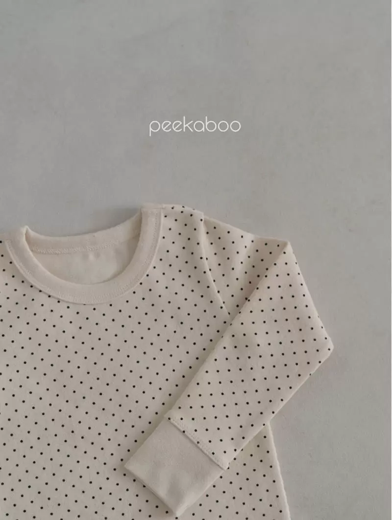 Peekaboo - Korean Children Fashion - #discoveringself - Dot Top Bottom Set - 10
