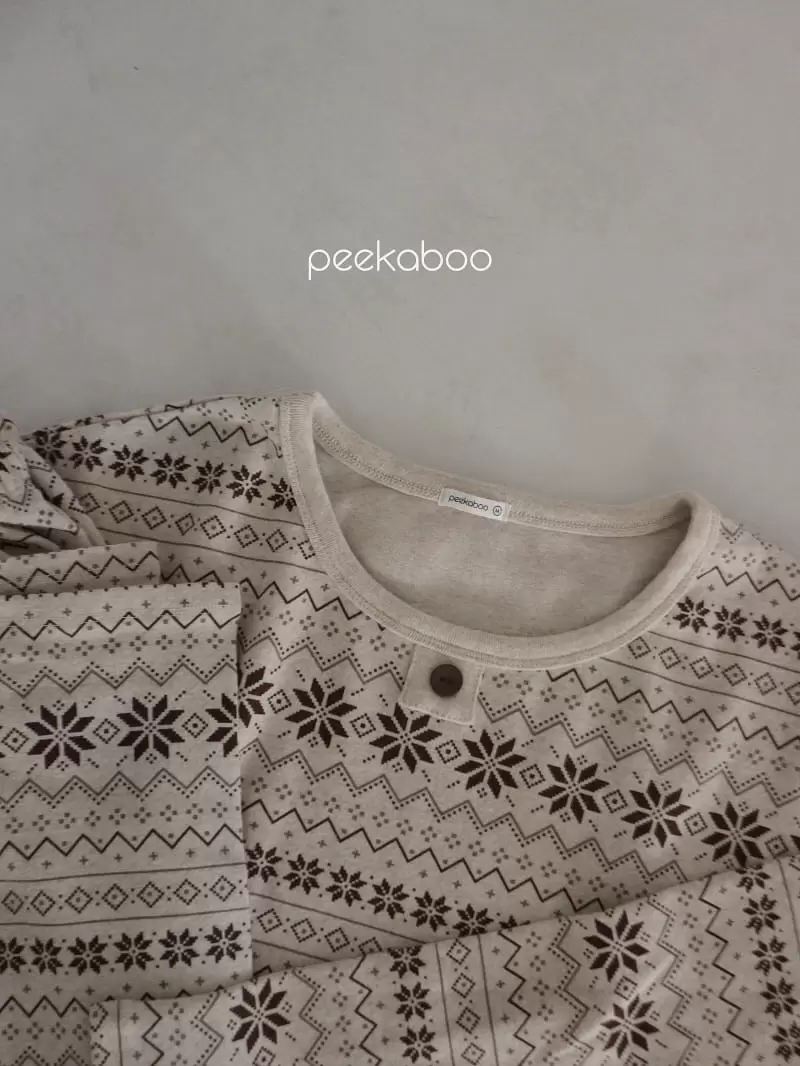 Peekaboo - Korean Children Fashion - #prettylittlegirls - Dad Thick Mas Top Bottom Set - 5
