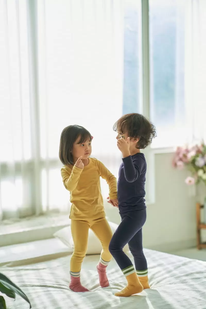 Pepper Mint - Korean Children Fashion - #Kfashion4kids - Easy Wear Top Bottom Set - 6