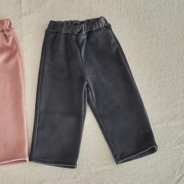 Pepper Mint - Korean Children Fashion - #designkidswear - Velour Fleece Pants