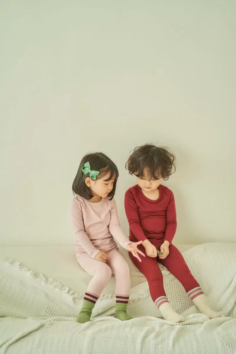 Pepper Mint - Korean Children Fashion - #fashionkids - Easy Wear Top Bottom Set - 2