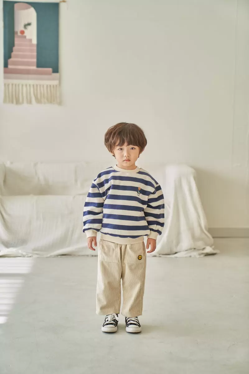 Pepper Mint - Korean Children Fashion - #kidsstore - ST P Bear Embroider Sweatshirt - 6