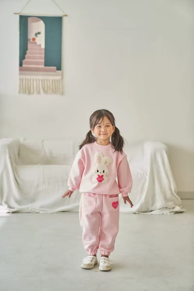 Pepper Mint - Korean Children Fashion - #kidsstore - Love Bunny Sweatshirt - 5