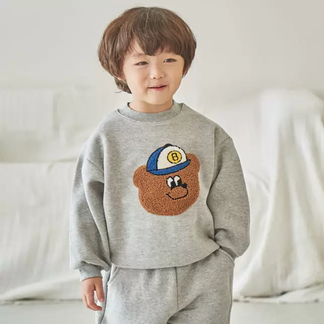 Pepper Mint - Korean Children Fashion - #kidsstore - Hats Bear Sweatshirt - 3