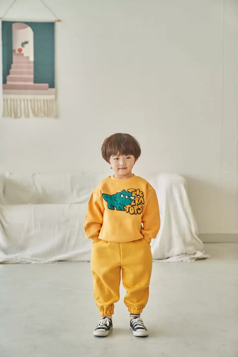 Pepper Mint - Korean Children Fashion - #littlefashionista - Three Horn Dino Sweatshirt - 4