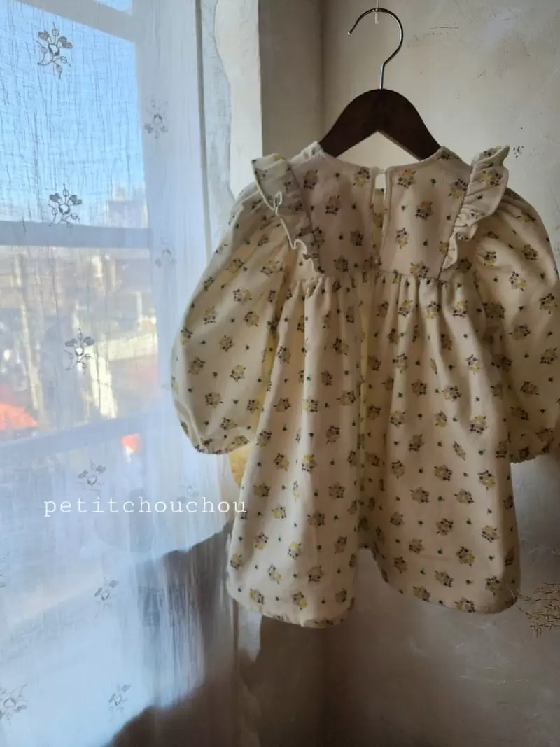 Petit chouchou - Korean Children Fashion - #childrensboutique - Bouquet Rib One-Piece - 4