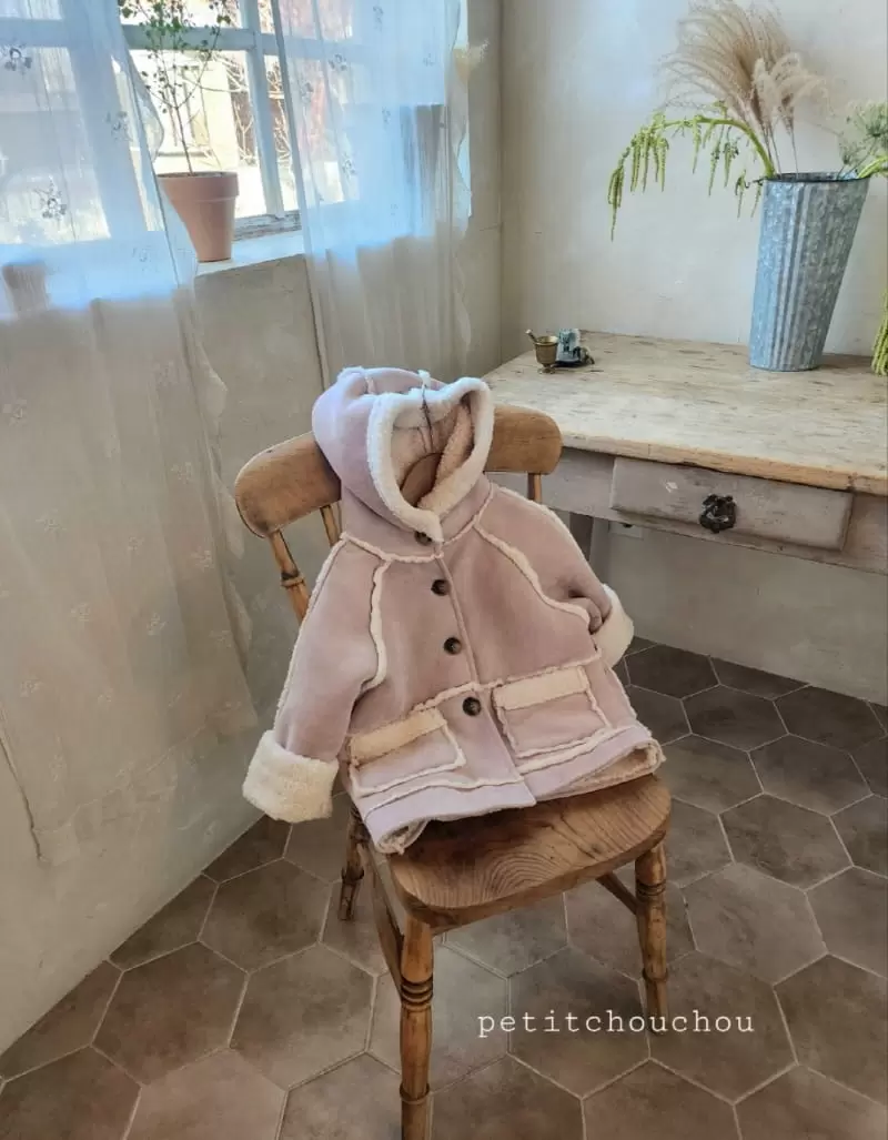 Petit chouchou - Korean Children Fashion - #prettylittlegirls - Fleece Hoody Mustang