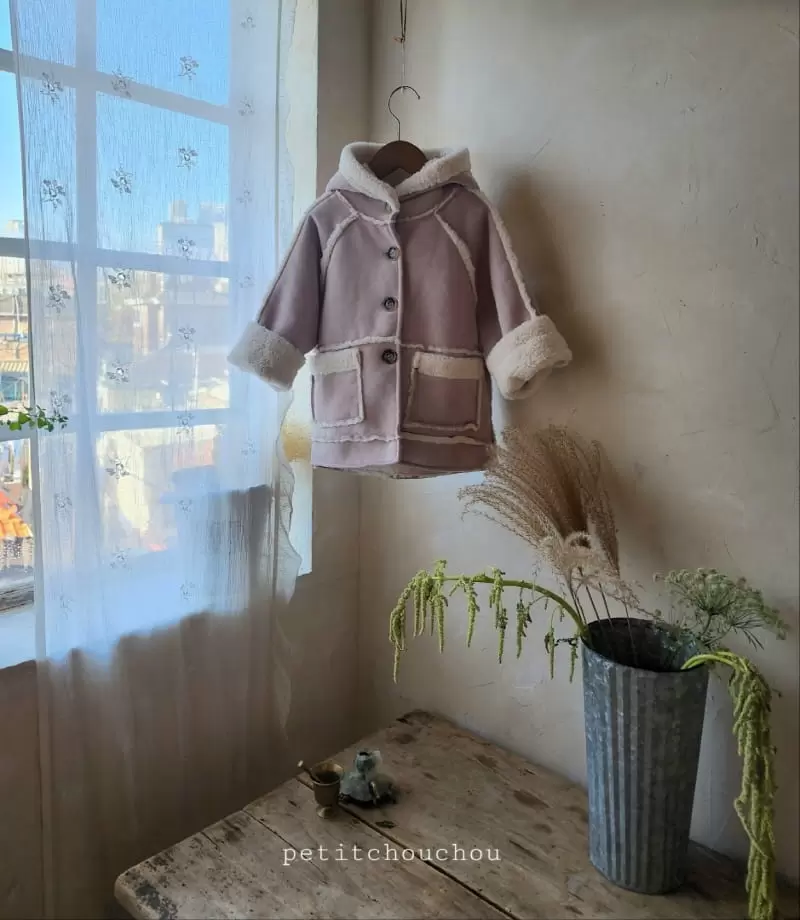 Petit chouchou - Korean Children Fashion - #todddlerfashion - Fleece Hoody Mustang - 2