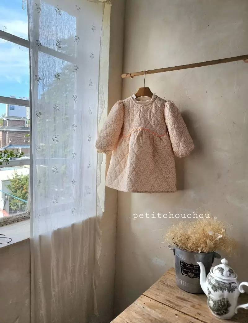 Petitchouchou - Korean Children Fashion - #minifashionista - Ella Quilted One-Piece