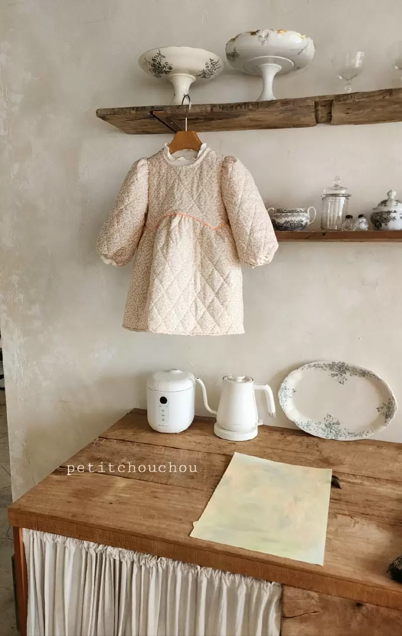 Petitchouchou - Korean Children Fashion - #prettylittlegirls - Ella Quilted One-Piece - 2