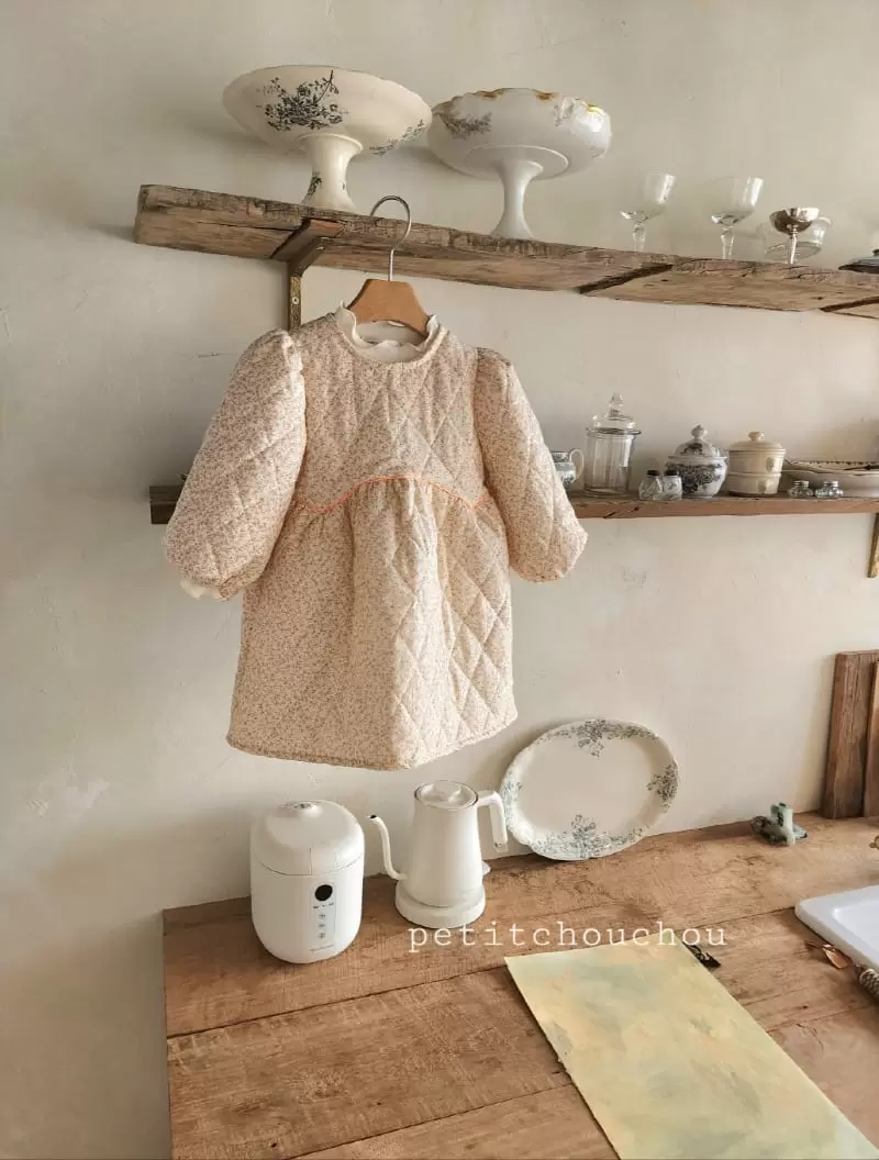 Petitchouchou - Korean Children Fashion - #todddlerfashion - Ella Quilted One-Piece - 3