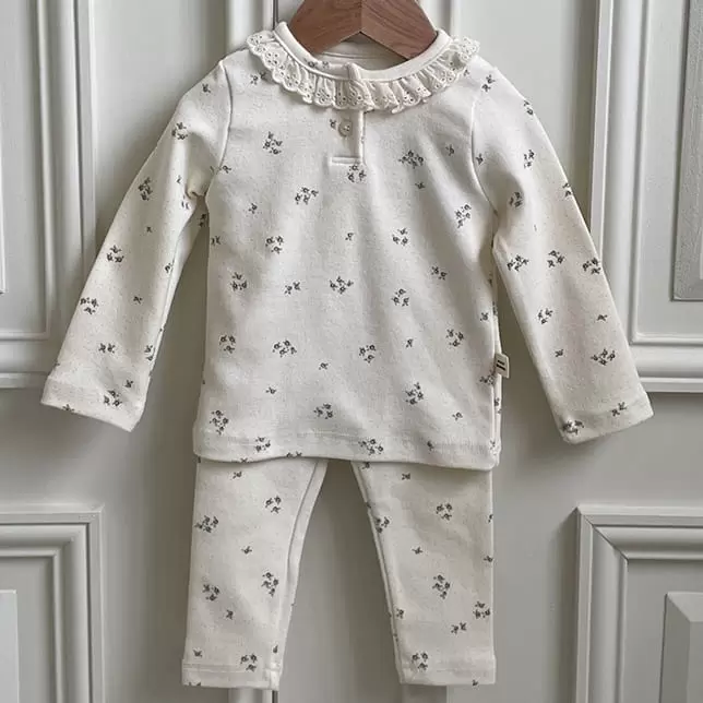 Petitwonnie - Korean Baby Fashion - #babyoninstagram - Grace Top Bottom Set