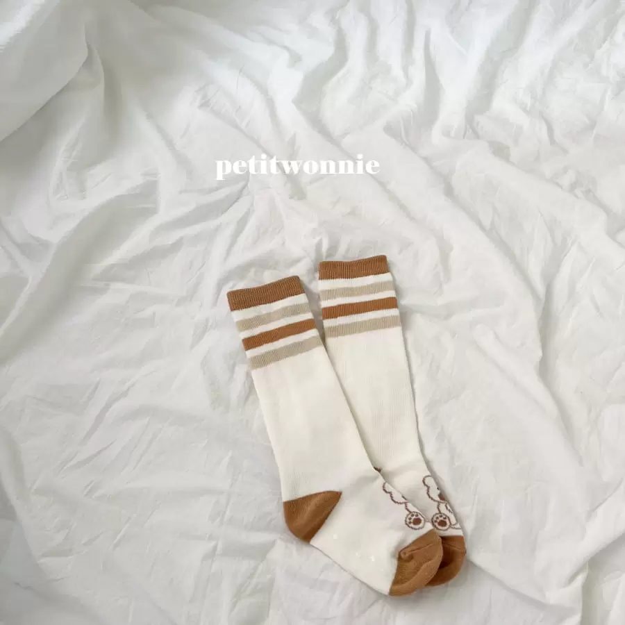 Petitwonnie - Korean Baby Fashion - #onlinebabyboutique - Bear Knee Socks - 9
