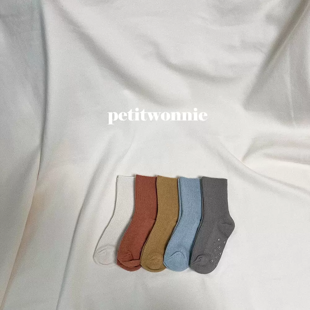 Petitwonnie - Korean Children Fashion - #childofig - Modern Rib Socks Set