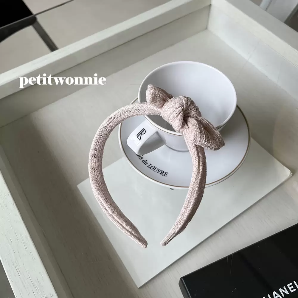 Petitwonnie - Korean Children Fashion - #toddlerclothing - Kint Ribbon Hair Band