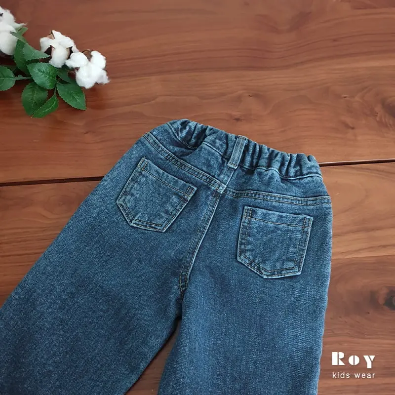 Roy - Korean Children Fashion - #littlefashionista - New Fleece Jeans - 3