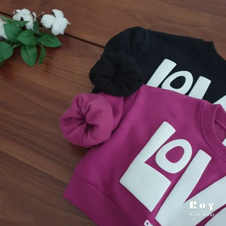 Roy - Korean Children Fashion - #magicofchildhood - Love Crop Sweatshirt - 7
