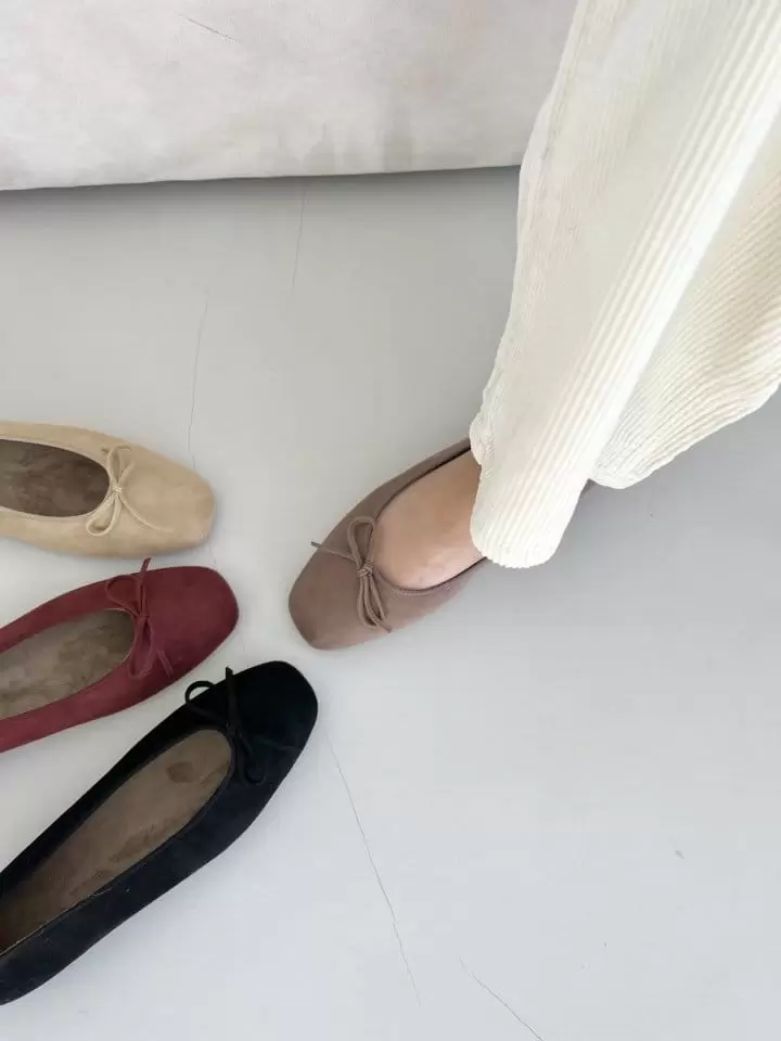 Ssangpa - Korean Women Fashion - #momslook - LI2627 Fleece Flats & Ballerinas - 10