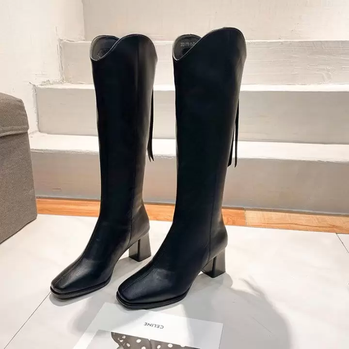 Ssangpa - Korean Women Fashion - #momslook - SM 911 Fleece Boots - 5