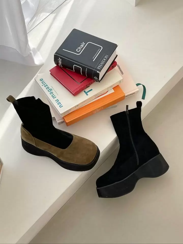 Ssangpa - Korean Women Fashion - #momslook - UDC 8212 Boots - 8