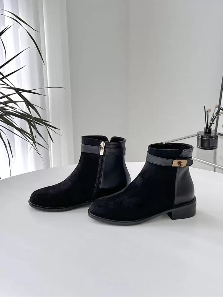 Ssangpa - Korean Women Fashion - #momslook -   By 035 Fleece Boots - 8