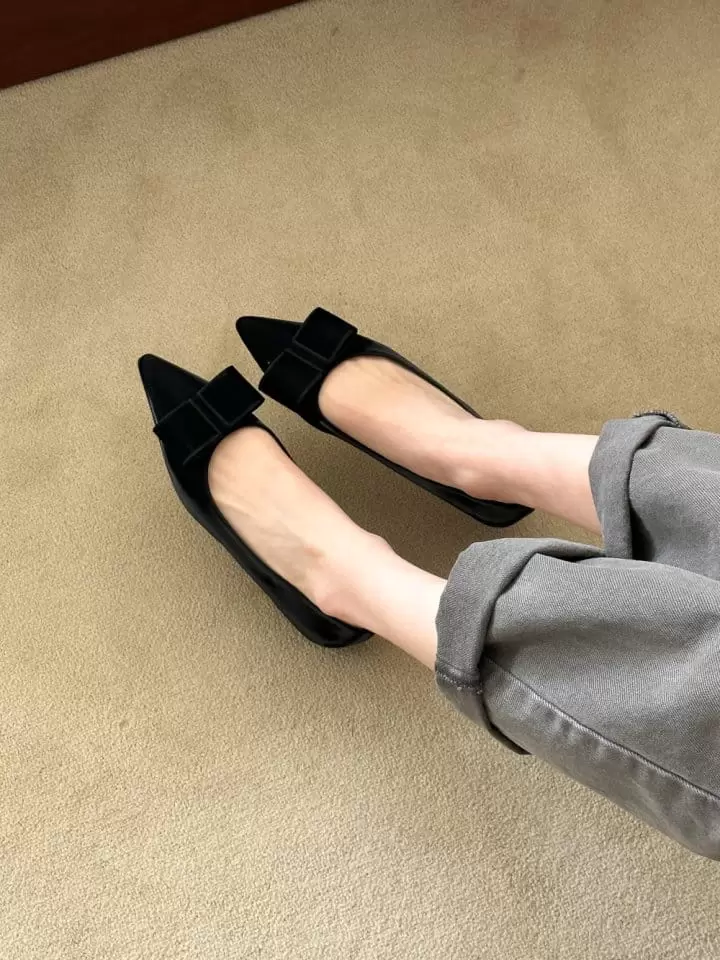 Ssangpa - Korean Women Fashion - #romanticstyle -  Udc 3237    Flats & Ballerinas - 7