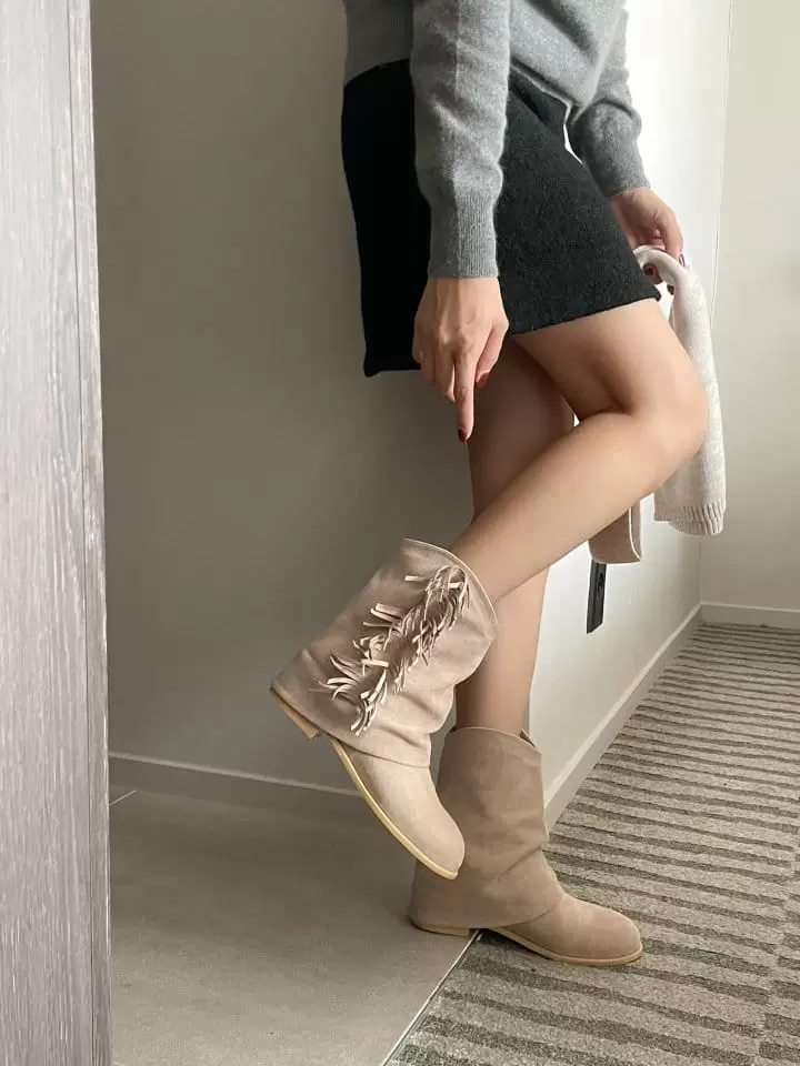 Ssangpa - Korean Women Fashion - #vintageinspired - UDC 5248 Boots - 2