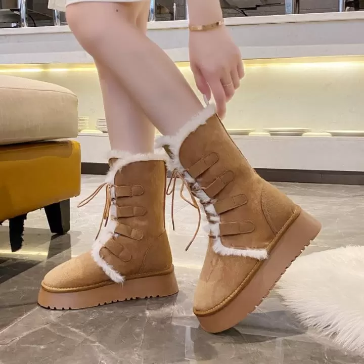 Ssangpa - Korean Women Fashion - #vintageinspired - Jh 23635 Boots - 9