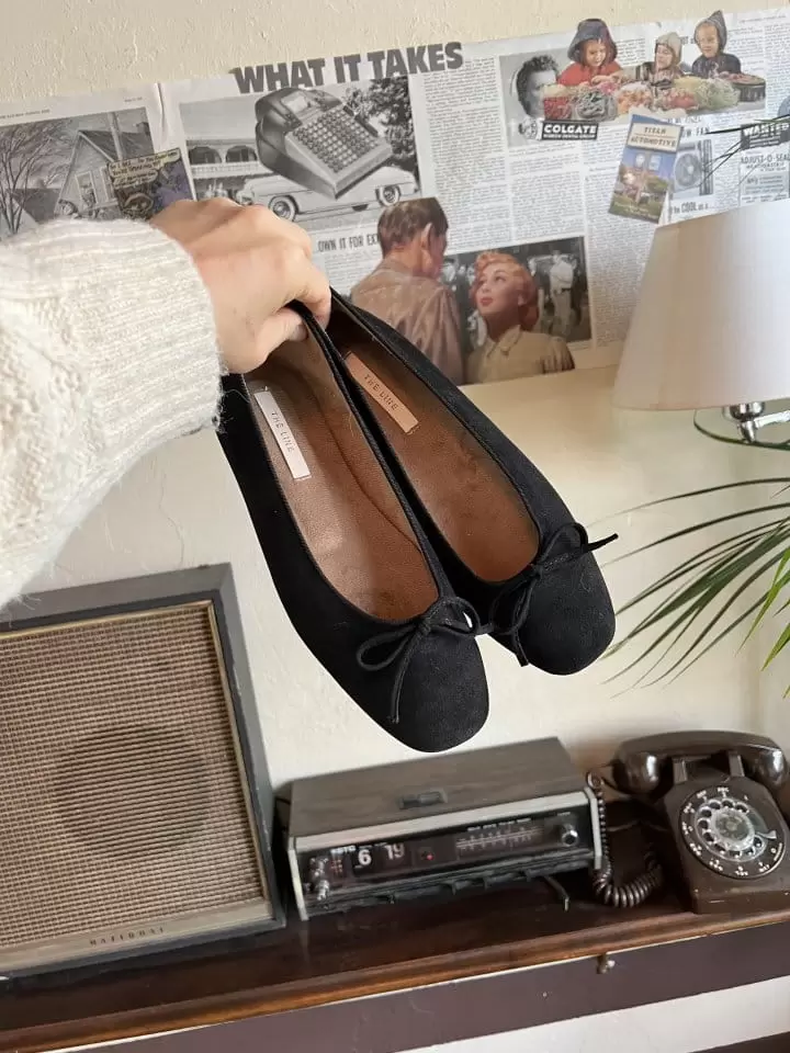 Ssangpa - Korean Women Fashion - #vintagekidsstyle - LI2627 Fleece Flats & Ballerinas - 3