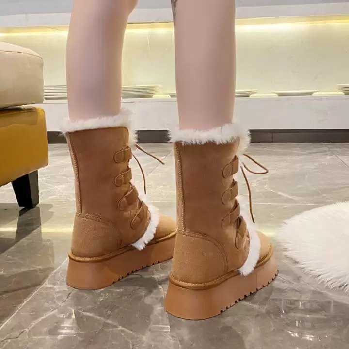 Ssangpa - Korean Women Fashion - #vintagekidsstyle - Jh 23635 Boots - 10