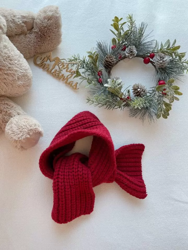 Studio M - Korean Children Fashion - #childrensboutique - Santa W Muffler - 3