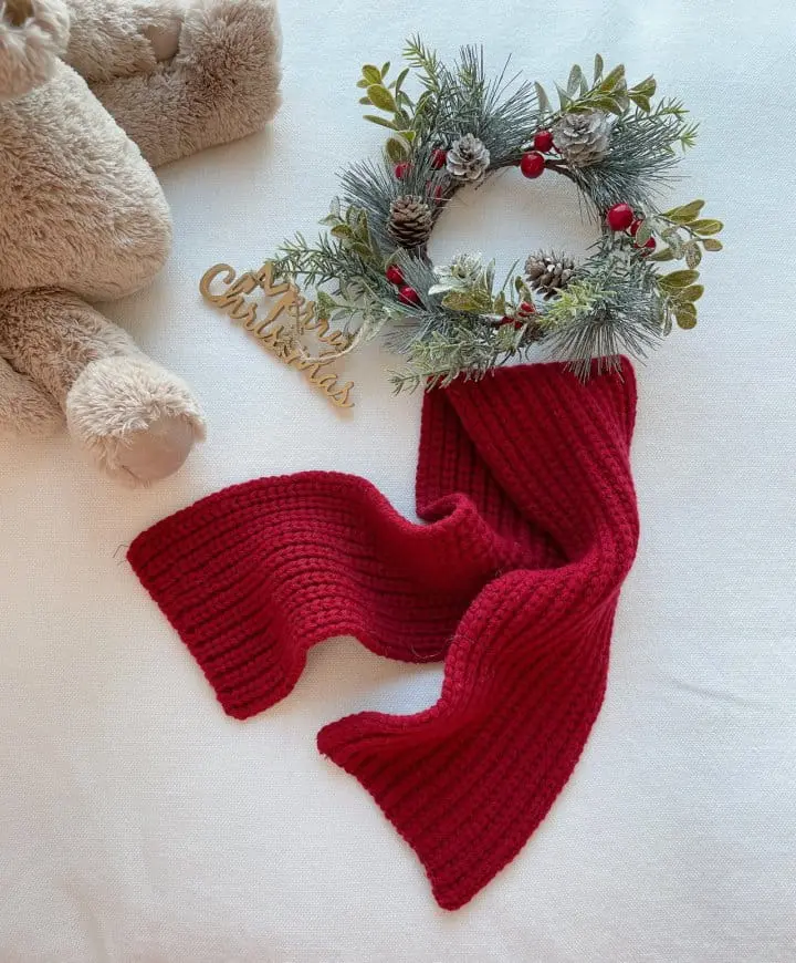 Studio M - Korean Children Fashion - #childrensboutique - Santa W Muffler - 4