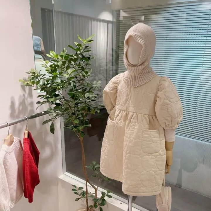 Studio M - Korean Children Fashion - #designkidswear - Milky Heart Embroider One-Piece - 3