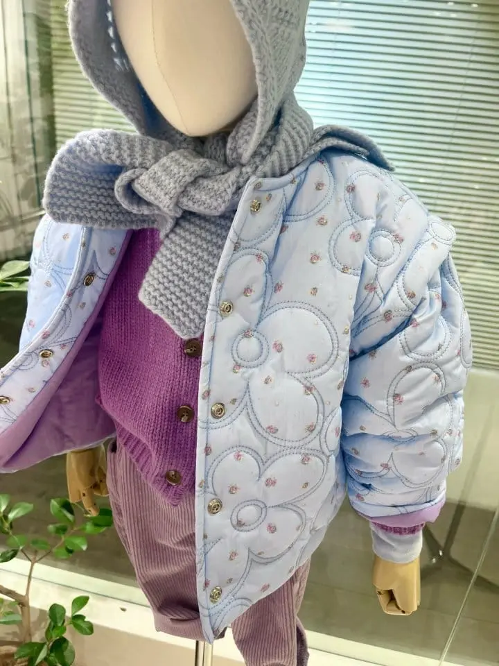 Studio M - Korean Children Fashion - #todddlerfashion - Ru Ru Flower Embroider Jumper - 4