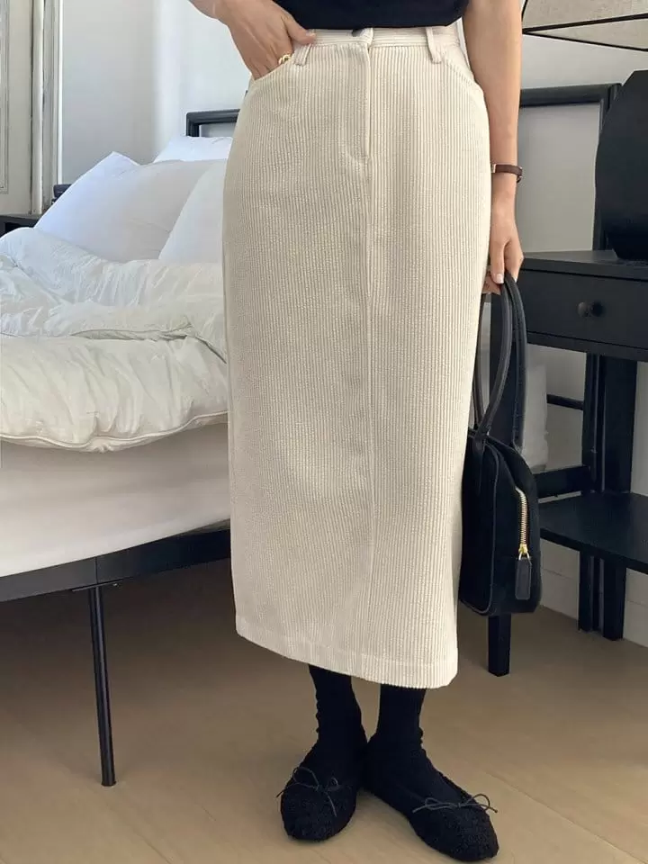 Tahiti - Korean Women Fashion - #momslook - Rib Fleece Skirt